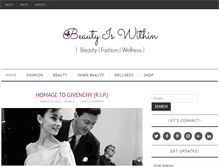 Tablet Screenshot of beautyiswithin.net